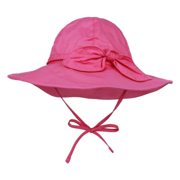 Baby Girl Sun Hat Summer Beach Hats with UPF50+ Sun Protection Wide Brim Toddler Sun Hat Cap