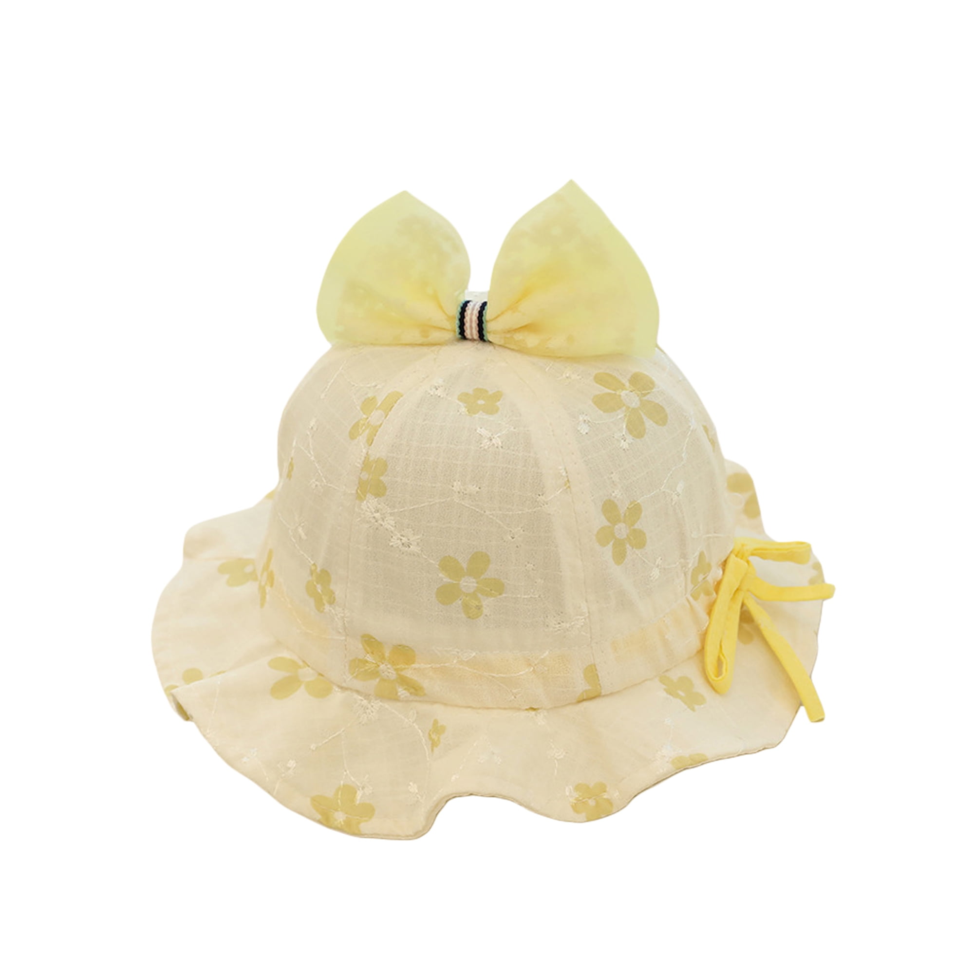 Baby Grl Sun Hat Wth UPF 50 Outdoor Adjustable Beach Hat Wth Wde
