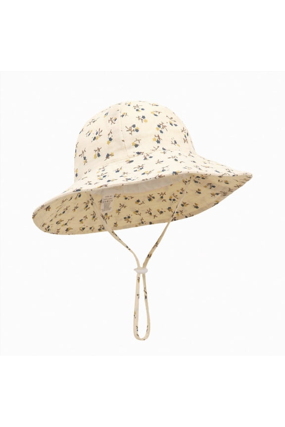 Baby Girl Sunhat Baby Toddler Sun Hat for Boy Girl Summer Bucket Hat Kids Sun Protection Beach Hat (O,S)