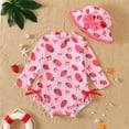 thumbnail image 1 of Baby Girl Swimsuit 2 Piece Tankini Set Floral Print Crew Neck Shorts for Girls Bathing Suits for Girls Light Pink2 2 Years-3 Years, 1 of 3