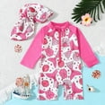 thumbnail image 1 of Baby Girl Swimsuit Infant Rash Guard Swimwear UPF 50+ Sun Protection Bathing Suit Bathing Suit Toddler, 1 of 7