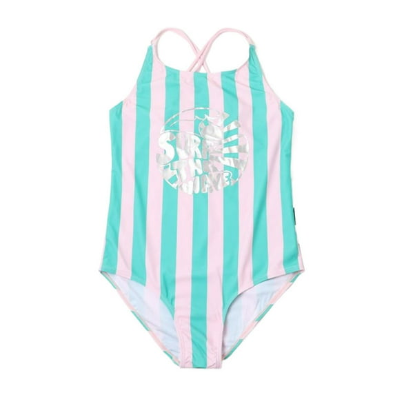 Baby Girl Swimsuit Summer Swimming 1Pc Swimsuit Kids Bathing Suit Fashion Beach Vacation Girls' Swimwear Blue 6-7 Years