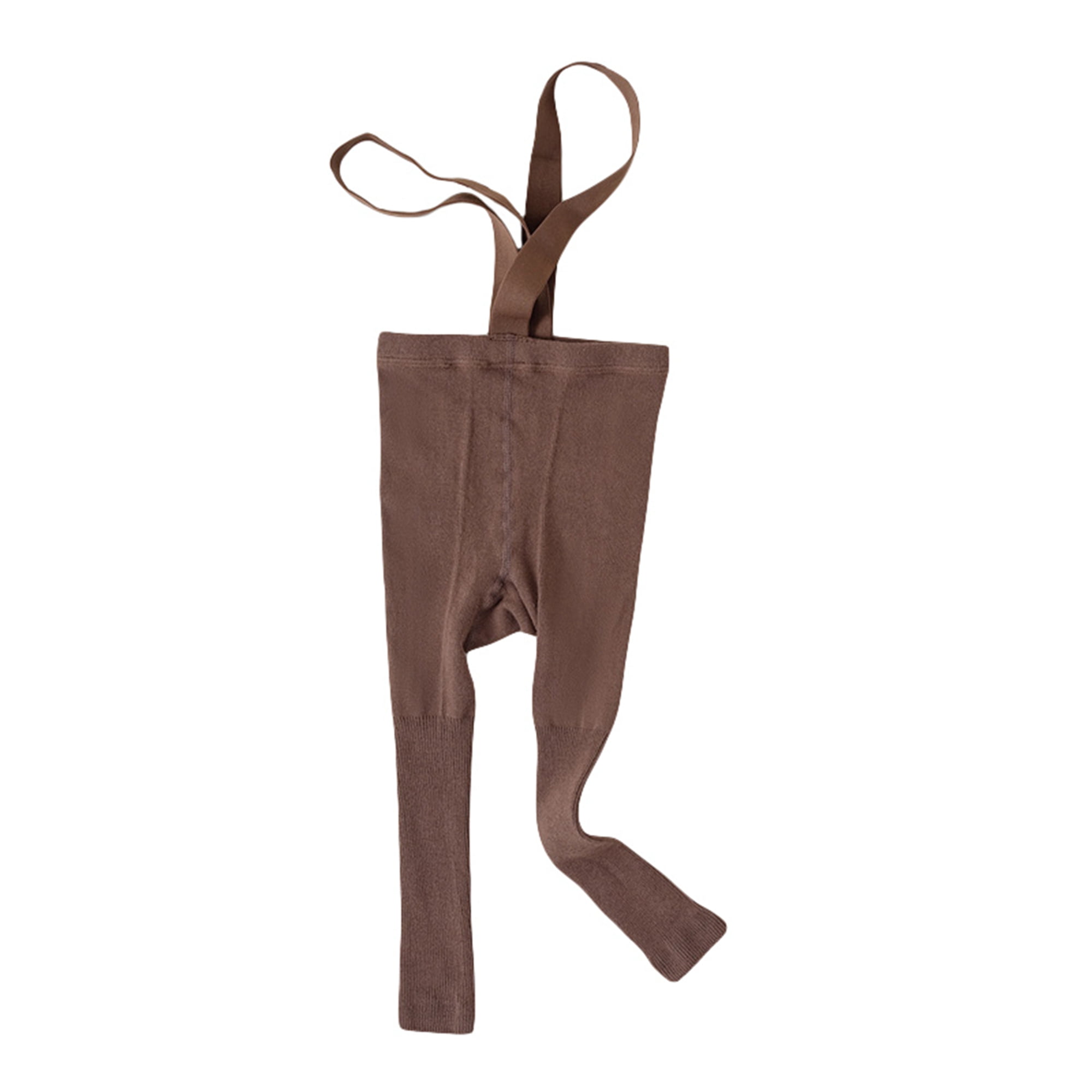 Baby Girl Tights Cute Footless Pantyhose Overalls with Suspenders