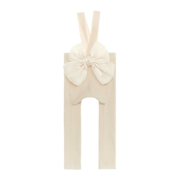 Baby Girl Tights High Waist Suspender Pantyhose with Bow Cute Leggings Fall Winter Clothes