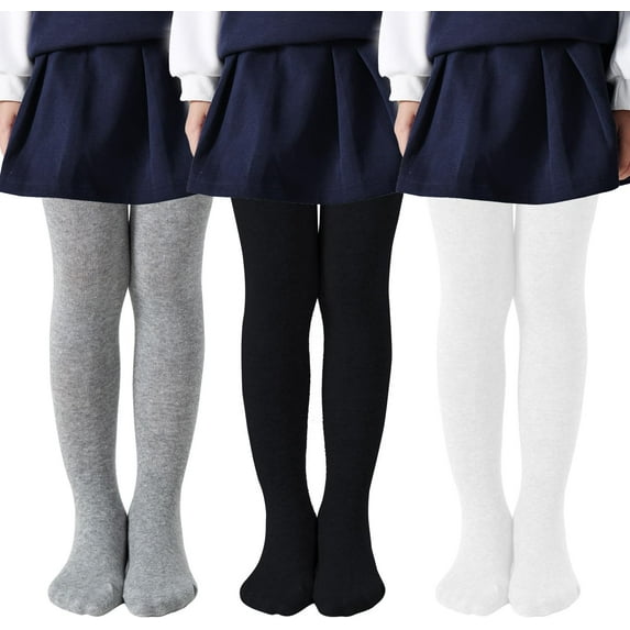 Baby Girl Tights Thick Cable Knit Leggings Seamless Cotton Toddler Girls Stockings School Tights for 2T-12 Years