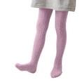 thumbnail image 1 of Baby Girl Tights Thick Knit Thermal Leggings Seamless Cotton Toddler Kids Stockings School Footed Tights Pink 0-6 Months, 1 of 3