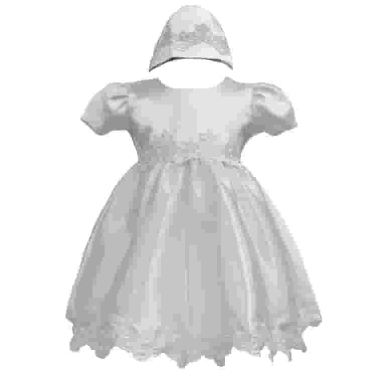 Leadertux Baby Girl Toddler Christening Baptism Formal Dress Gown w/ bonnet sz 0-30m White, Infant Girl's Leadertux Baby Girl Toddler Christening Baptism Formal Dress Gown w/ bonnet sz 0-30m White, Infant Girl's