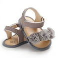 thumbnail image 1 of Baby Girl Toddler Shoes Monochrome Lace Stylish Anti Skid Soft Sole Sandals, 1 of 10