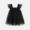 thumbnail image 1 of Baby Girl Tulle Dress A-Line Black Sleeveless Princess Butterfly Wings Tutu Dresses for Toddler Girls Children'S Day Dresses for Girls 3T, 1 of 2
