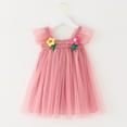 thumbnail image 1 of Baby Girl Tulle Dress A-Line Pink Sleeveless Princess Butterfly Dress Valentine Dresses for Girls Mardi Gras Outfit 5-6 Years, 1 of 5