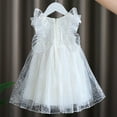 thumbnail image 1 of Baby Girl Tulle Dress A-Line White Dresses for Girls Sleeveless Princess Butterfly Wings for Girls Girls Tulle Dress Children'S Day Dresses for Girls 2T, 1 of 8