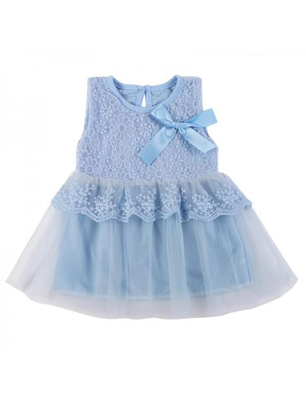 Satin Tulle Knee-length 1st Birthday Party Baby Girl Dress main image 0