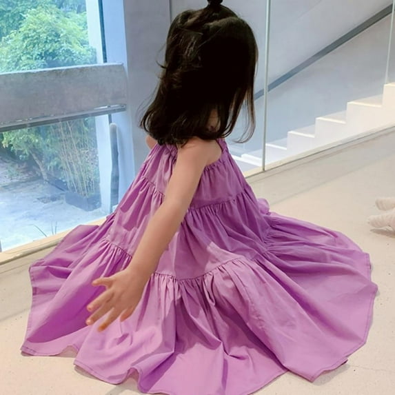 Baby Girl Tutu Dress Summer Sleeveless Backless Princess Birthday Party Dresses