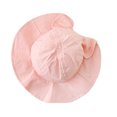 thumbnail image 1 of Baby Girl Wide Brim Bucket Hats with UPF 50+ Outdoor Adjustable Beach Hat Summer Travel Outdoor Children Baby Girl Sun Hat Bowknot Bucket Cap, 1 of 8