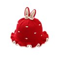 thumbnail image 1 of Baby Girl Knitted Winter Earflap Hat With Bow Soft Warm Windproof Cold Weather Cap, 1 of 3