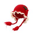thumbnail image 1 of Baby Girl Winter Hat With Bow Knitted Ear Cap For Soft Warm Windproof, 1 of 5
