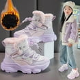 thumbnail image 1 of Baby Girl's Thick Boots Breathable Fall Winter Outdoor Warm Snow Boots For Middle Large Children, 1 of 8