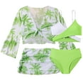thumbnail image 1 of Baby Girl's and Toddler Long Sleeve Rashguard and Tankini Swimsuit, 4 Piece Set 3T Swimsuit Girls Bikini Sets Girls Bathing Suits Size 10-12 Bikini, 1 of 8