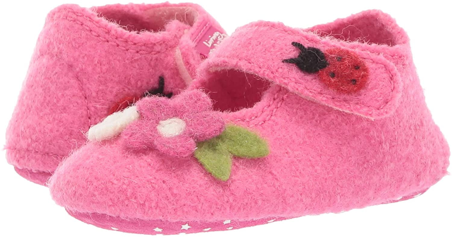 Baby Spliffs Baby Girl slippers Maybug & Flower Anti-slip soles 3/4 - Walmart.com