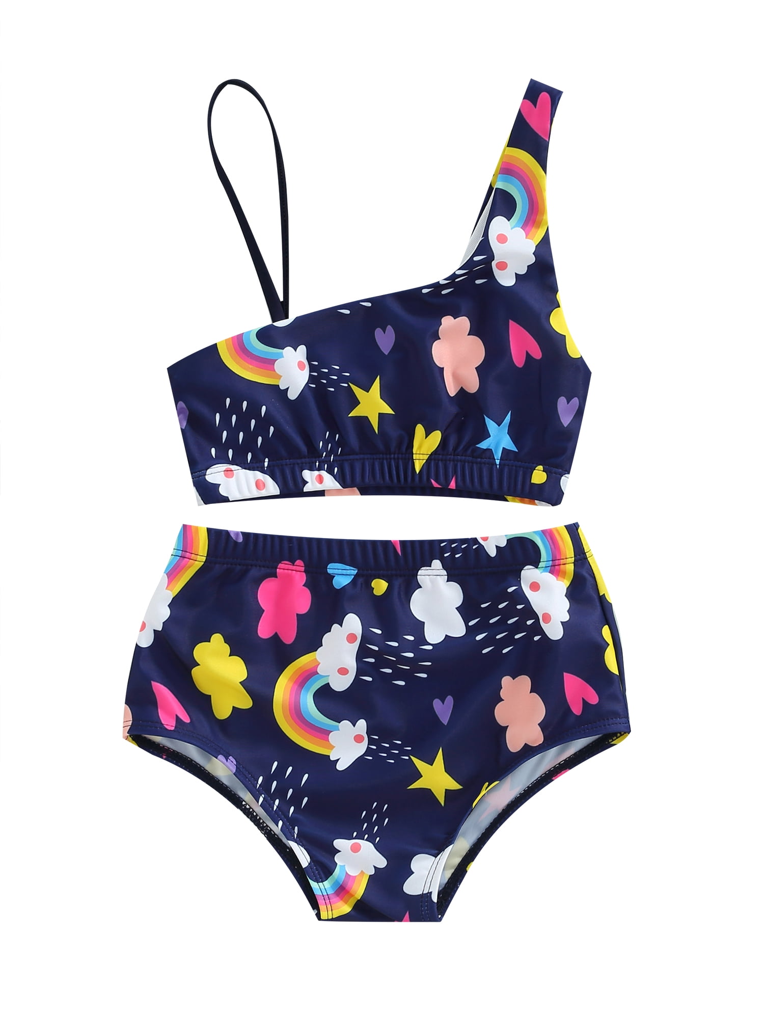Baby Girls 2Pcs Swimsuits Toddler Bikini Tankinis Set Swimwear ...