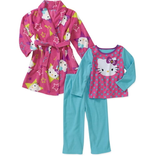 Baby Girls' 3 Piece Character Robe and PJ Set