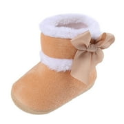 WIJHCBOE Baby Girls And Boys Warm Shoes Soft Booties Soft Comfortable Boots Infant Toddler Warming And Fashion Snow Boots Baby Soft Leather Shoes Baby Girl Running Shoes Cat And Girls Sandals Size 4 Shoes for