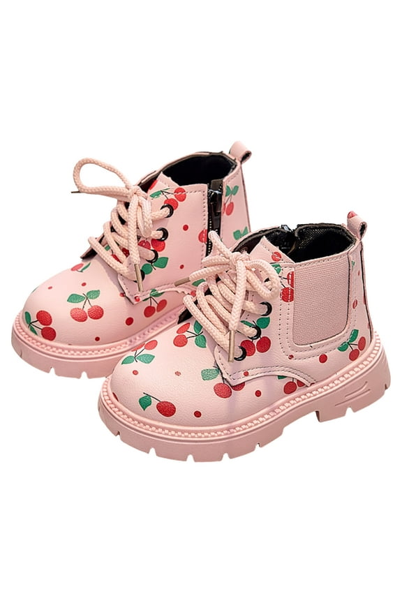 Baby Girls Ankle Boots Cute First Walking Booties Toddler Winter Snow Outdoor Shoes for Little Big Kids