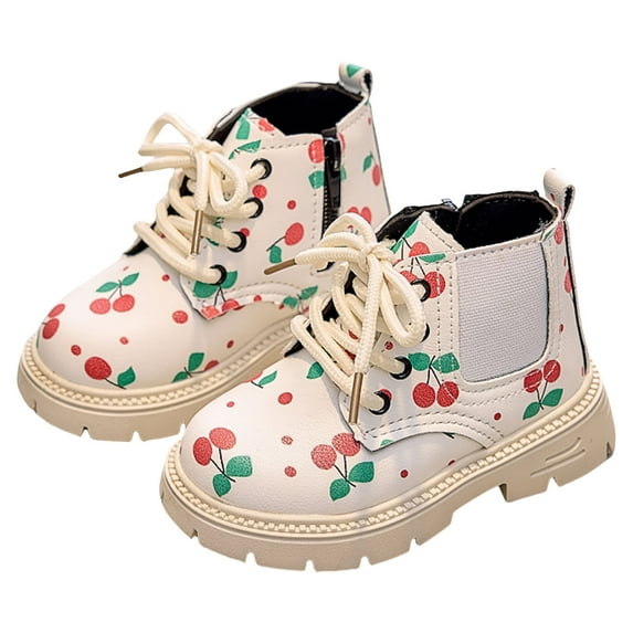 Baby Girls Ankle Boots Cute First Walking Booties Toddler Winter Snow Outdoor Shoes for Little Big Kids