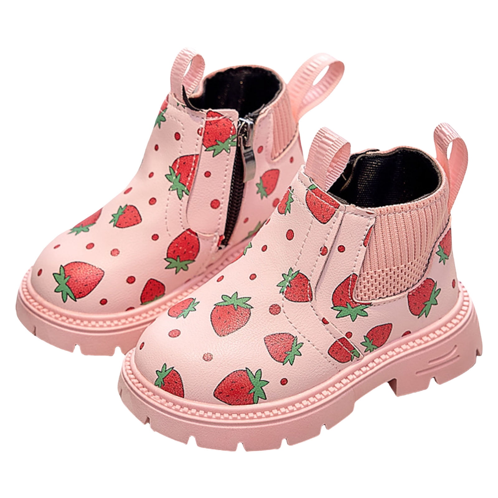 Baby Girls Ankle Boots Cute First Walking Booties Toddler Winter Snow Outdoor Shoes for Little Big Kids