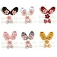 thumbnail image 1 of Baby Girls Anti-Slip Casual Walking Shoes Flower Pattern Soft Soled Shoes, 1 of 8