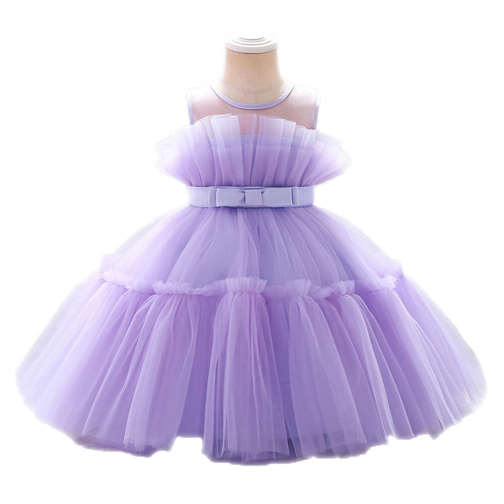 Baby Girls Birthday Party Princess Tulle Dress Toddler Wedding ...