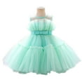 thumbnail image 1 of Baby Girls Birthday Party Princess Tulle Dress Toddler Wedding Bridesmaid Ball Gown 0-6T, 1 of 7