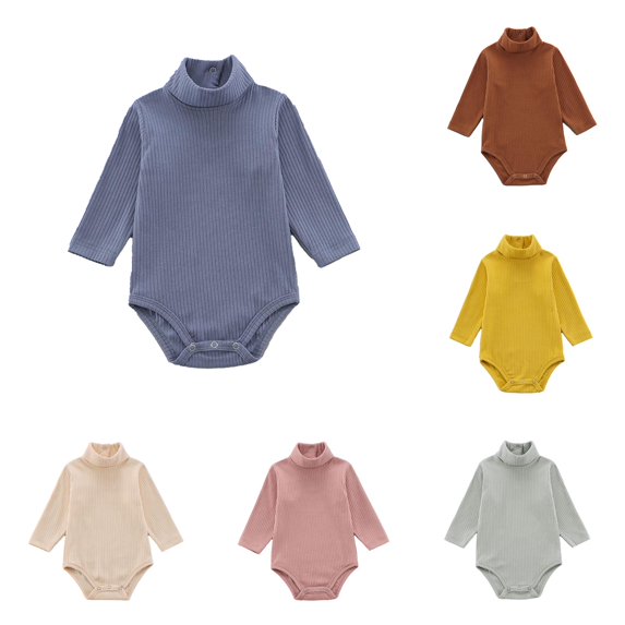 Baby Girls Bodysuits Long Sleeve Romper Winter Outfits Soft Cute Toddler Clothes for Daily Wear Baby 9 Months Clothes Girl Baby Bodysuit Two Piece Baby Girl Summer Clothes 6 Month Girl Clothes Girls