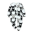 thumbnail image 1 of Baby Girls Bodysuits Outfit Boys Girls Long Sleeve Winter Cartoon Fashion Prints Jumpsuit Romper Footed Pajamas For Babys For 6-9 Months, 1 of 4