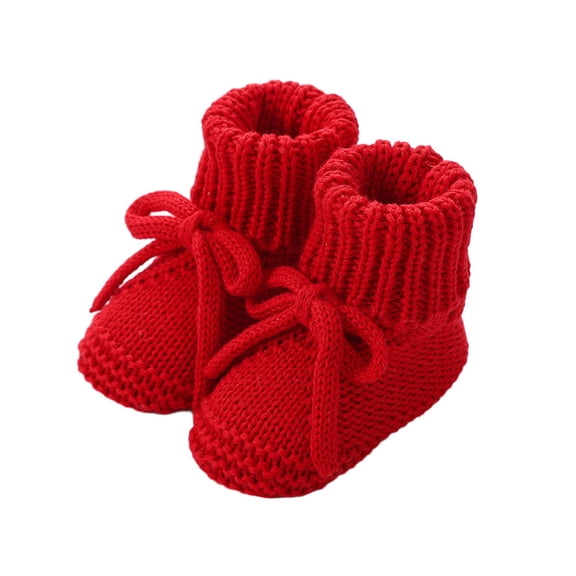 Baby Girls Booties Nonslip Bottom Lightweight Knitting Infant Socks Shoes Decorative Bowknot Tied For Early Step