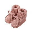 thumbnail image 1 of Baby Girls Booties Nonslip Bottom Lightweight Knitting Infant Socks Shoes Decorative Bowknot Tied For Early Step, 1 of 8