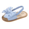 thumbnail image 1 of Baby Girls Bowknot Sandals Summer Non-Slip Soft Sole Princess Casual Beach Sandals, 0-18M, 1 of 8
