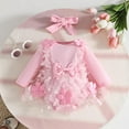 thumbnail image 1 of Baby Girls Boys Bodysuit Base Onesie Pajamas Soft Long Sleeves Sleeper Baby Girl Clothes 1PCS, 1 of 5