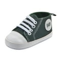 thumbnail image 1 of Baby Girls Boys Canvas Sneakers Soft Sole High-Top Ankle Infant First Walkers Crib Shoes, 1 of 6
