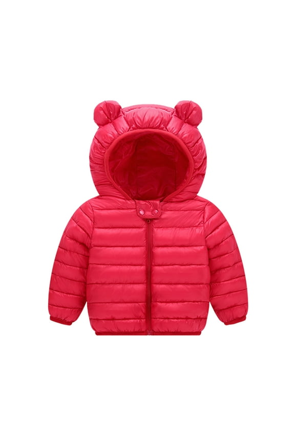 Baby Girls Boys Clothes Winter Coats Toddler Puffer Down Jacket Bear Hoods Outerwear Kids Cute Outfits