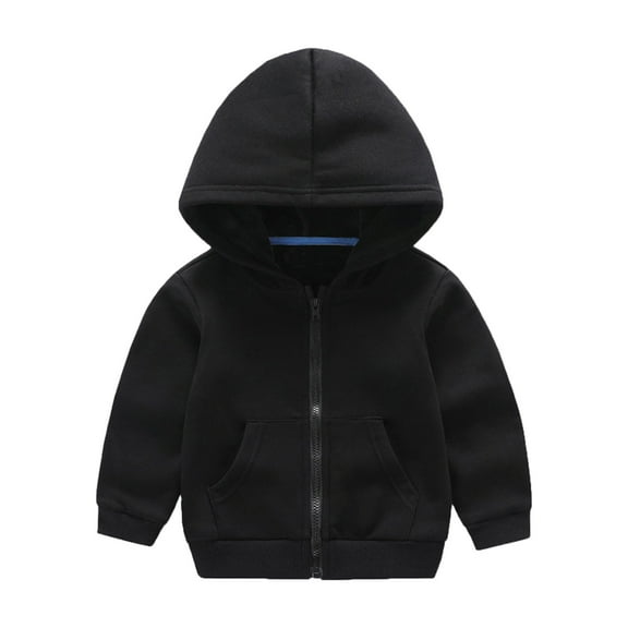 Baby Girls Boys Coat with Hooded Cute Cartoon Printed Solid Long Sleeve Winter Baby Outfits for Boys 12-18 Months