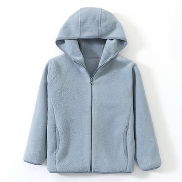 Baby Girls Boys Jacket with Hooded Cute Printed Solid Long Sleeve Thick Warm Outerwear for Boys 3-4 Years