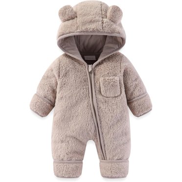 Baby Rompers Newborn Girls Boys Animals Zipper Hooded Jumpsuit