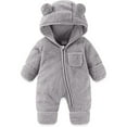 thumbnail image 1 of Baby Girls Boys Fluffy Cute Design Cartoon Animal Hooded Jumpsuit Romper Baby Girl for Baby Boys 3-6 Months, 1 of 5