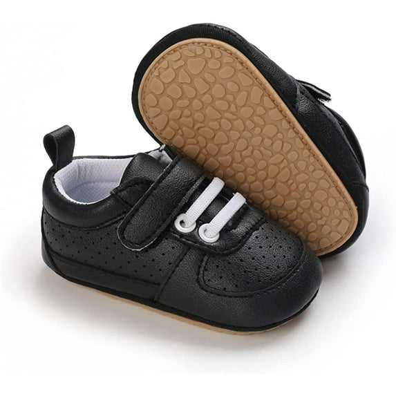 Baby Girls Boys High Top Canvas Shoes Non Slip Rubber Sole Infant Sneakers Toddler Newborn First Walker Crib Shoes