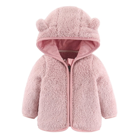 Baby Girls Boys Jacket Bear Ears Hooded Outerwear Zipper Warm Winter Coat Boy Ski Jacket Kids Jackets Boys Size 8