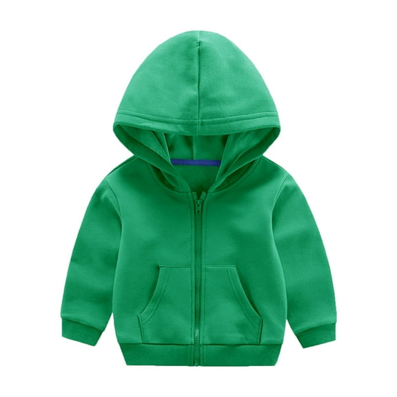 Baby Girls Boys Jacket with Hooded Cute Printed Solid Long Sleeve Baby Clothes for Girls 12-18 Months