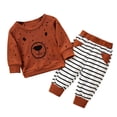 Baby Girls Boys Long Sleeve Bear Print Sweatshirt Tracksuit Tops