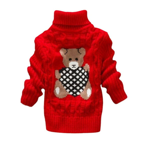 Baby Girls Boys Long Sleeve T-Shirt Children's New Fall Boys Long-Sleeved Shirt In Children's Printed foreign Shirt Baby Girls Long Sleeve Rib Knit Shirt Red One Size