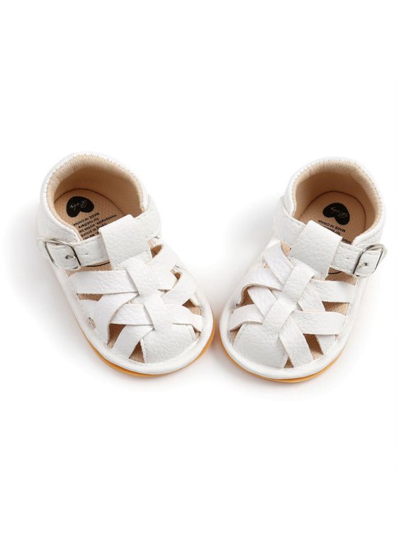Baby Girls Boys Non-Slip Flats Sandals Infants Casual Crib Shoes Prewalkers 0-18 Months